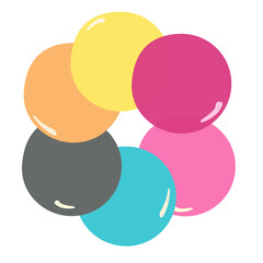 vector illustration of a bubble