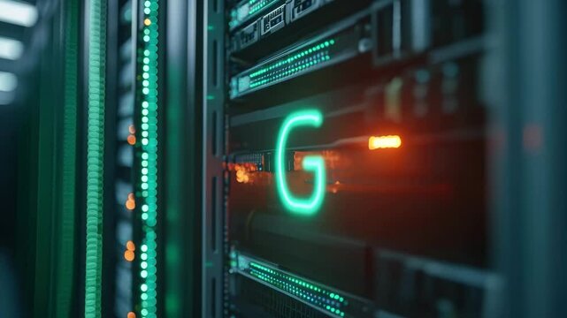 Exploring the intricacies of data processing in a modern server environment with advanced technology, 6g text and digital data processing over computer servers - Powered by Adobe