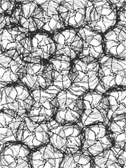 Obraz premium Abstract Black Neural Network Pattern on White Background. Ideal for use as a background, digital artwork, or graphic design element.