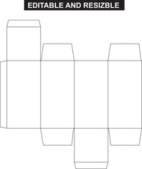 Box template, medicine box template design, unique packaging design