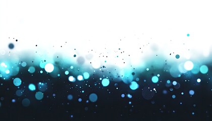 Abstract bokeh background with teal and white