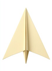 Folded paper airplane