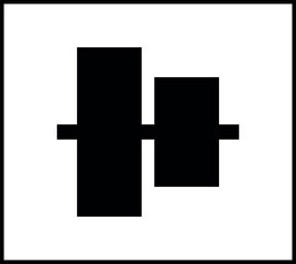 Obraz premium A clean, filled icon symbolizing 