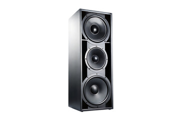 large speakers isolated on white background PNG