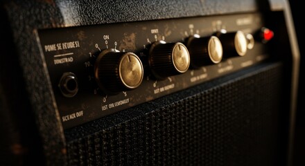 Vintage amplifier control knobs