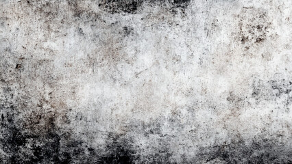 Vignette texture in black and white color. Cement surfaces of the walls that are scratched and cracks