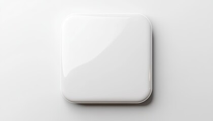 Blank white square object