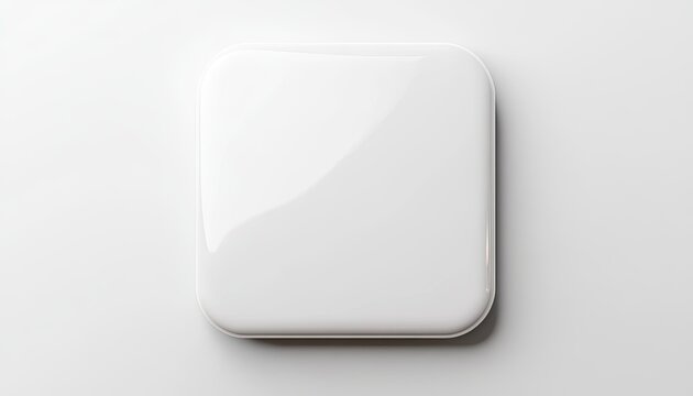 Blank white square object