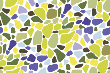 Seamless Vector Pattern with Colorful Abstract Shapes