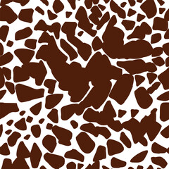 Seamless Vector Pattern with Colorful Abstract Shapes