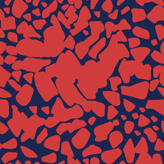 Seamless Vector Pattern with Colorful Abstract Shapes