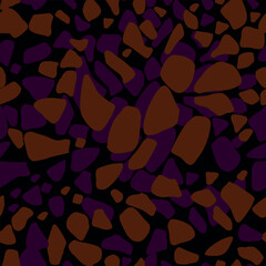 Seamless Vector Pattern with Colorful Abstract Shapes
