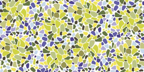 Seamless Vector Pattern with Colorful Abstract Shapes