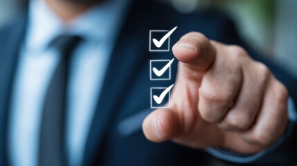 Successful Business Agreement Checklist Verification Action Approval with Modern Professional Look