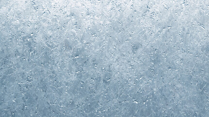 Frozen Ice Crystal Texture, Cool Blue Background