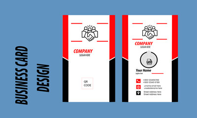 Minimalist Business Card DESIGN Template editable Clean and Professional Business Card Template DESIGN.