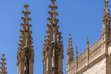 Top of Royal Chapel of Granada, located next to Granada Cathedral, Granada, Spain, Andalusia