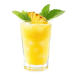 Refreshing pineapple juice drink