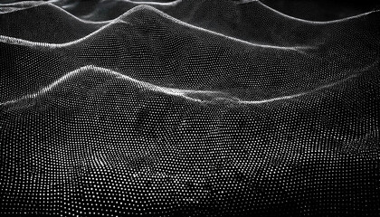 sine wave halftone black dots background