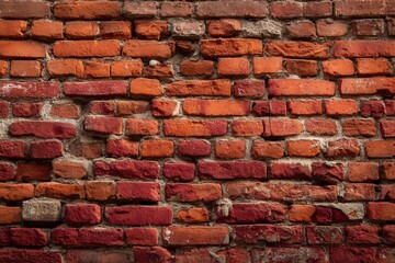 Obraz premium Red brick wall texture. Grunge background.