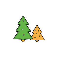 christmas tree vector illustration
