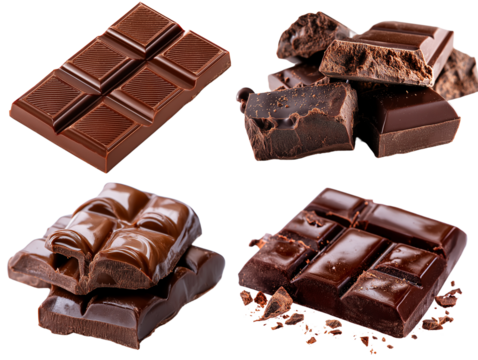 Delicious Chocolate Bars A Collection of Dark and Milk Chocolate Images