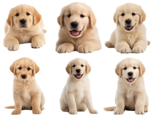 Adorable Golden Retriever Puppies Six Cute Photos