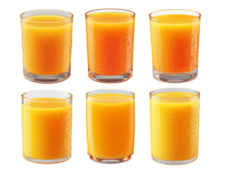 Refreshing Orange Juice Glasses High-Quality Stock Photos for Your Projects