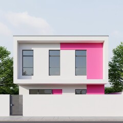 modern building with white windows