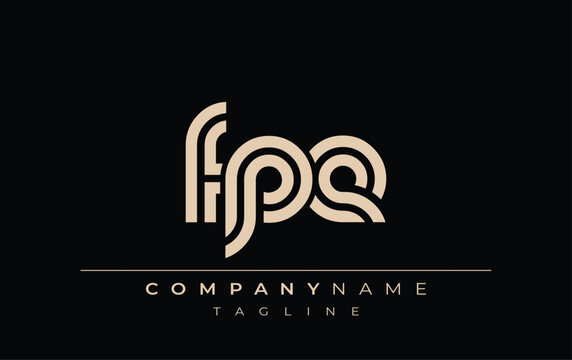 FPE Creative Unique Modern Letter Logo Design. Stylized logo featuring a unique letter design, presenting abstract minimalist aesthetics and modern appeal.