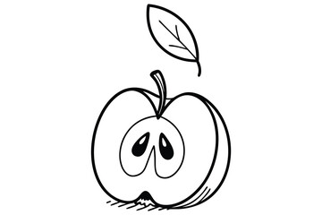 apple with a worm