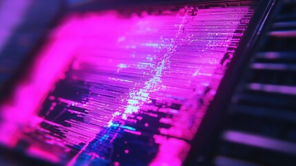 Abstract digital display with vibrant colors