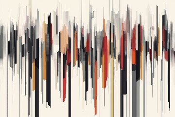Abstract cityscape with vertical elements