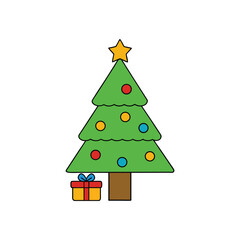 christmas tree and gifts