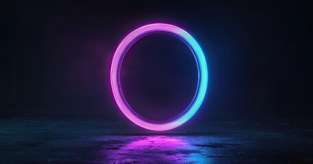 Neon Circle Portal