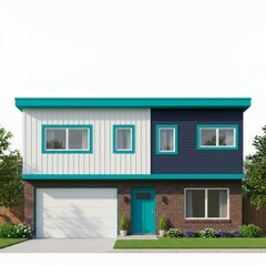 3d render of a modern building