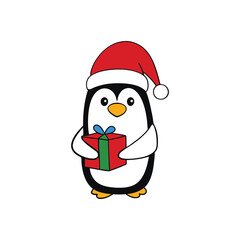 santa claus with christmas tree