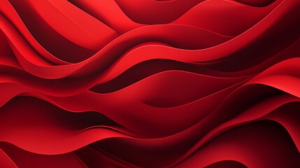 "Abstract modern red wallpaper design with dynamic 3d overlapping layers