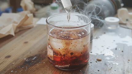 Aniline Dye test: Dissolve a little in dilute hydrochloric acid, cool in ice-cold water and add aqueous solution of sodium nitrite dropwise.