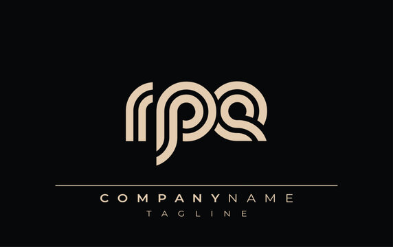 RPE Creative Unique Modern Letter Logo Design. Stylized logo featuring a unique letter design, presenting abstract minimalist aesthetics and modern appeal.