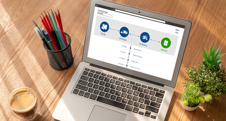 Delivery tracking system for e-commerce and modish online business to timely goods transportation...