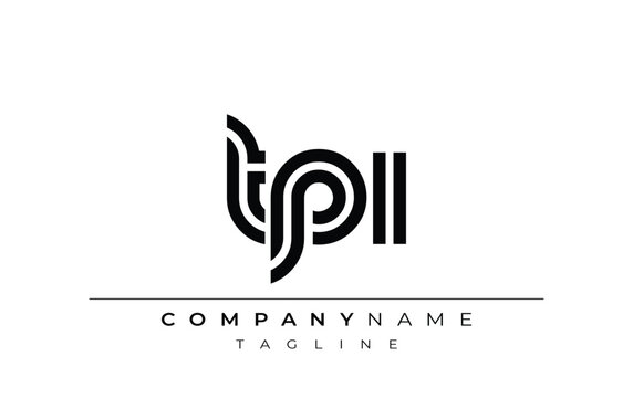 TPI Creative Unique Modern Letter Logo Design. Stylized logo featuring a unique letter design, presenting abstract minimalist aesthetics and modern appeal.