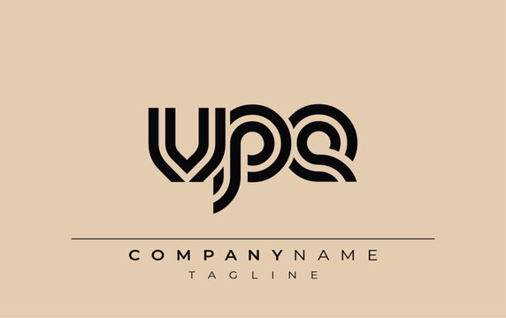 VPE Creative Unique Modern Letter Logo Design. Stylized logo featuring a unique letter design, presenting abstract minimalist aesthetics and modern appeal.