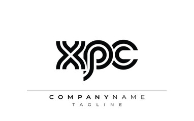 XPC Creative Unique Modern Letter Logo Design. Stylized logo featuring a unique letter design, presenting abstract minimalist aesthetics and modern appeal.