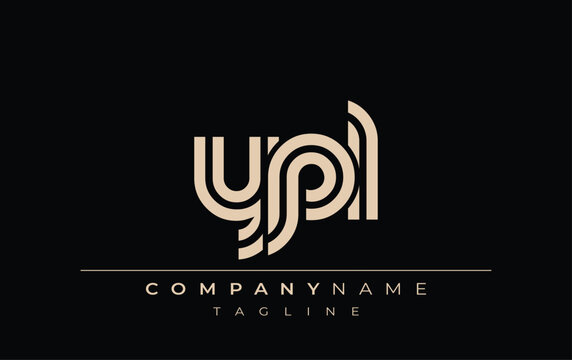 YPL Creative Unique Modern Letter Logo Design. Stylized logo featuring a unique letter design, presenting abstract minimalist aesthetics and modern appeal.