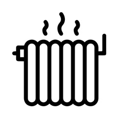 Battery. Radiator with Rising Heat Lines, Indoor Heating, Central Heating Systems, Temperature Control, Energy Efficiency, and Seasonal Climate Solutions