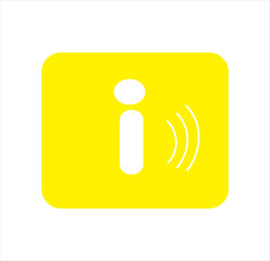 Information vector icons isolated on white background. Black and blue information icon. Information, info simple vector icon.