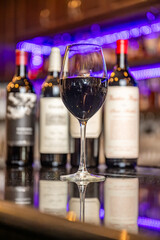 alcohol at bar