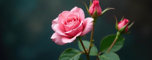 Delicate pink rose, single blooms, long stems, lush bouquet , arrangement, delicate