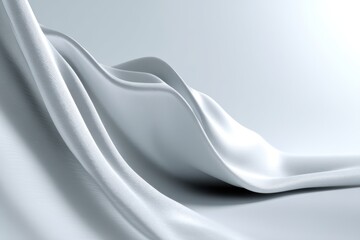 Fototapeta premium Elegant Woven Cloth Texture Abstract White Fabric Material Soft Waves Artistic Presentation